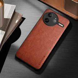 Fashionable Business Style PU Leather Protective Case Cover - POCO F2 Pro (Brown)