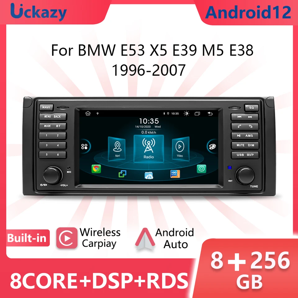 Autoradio GPS BMW 5 Series E39 M5 E53 X5 TNT USB Bluetooth Canbus iPod DVR  Radio