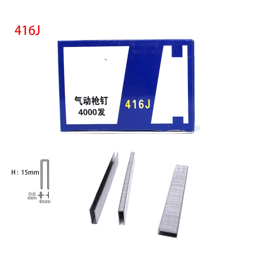 4000Pcs U Staples For Framing Tacker Electric Staple Gun Air Nailer 422J 416J 410J Woodworking Tools 4