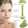 Jade Massage Set: Facial Roller + Double Head Gua Sha for Lifting and Anti-aging