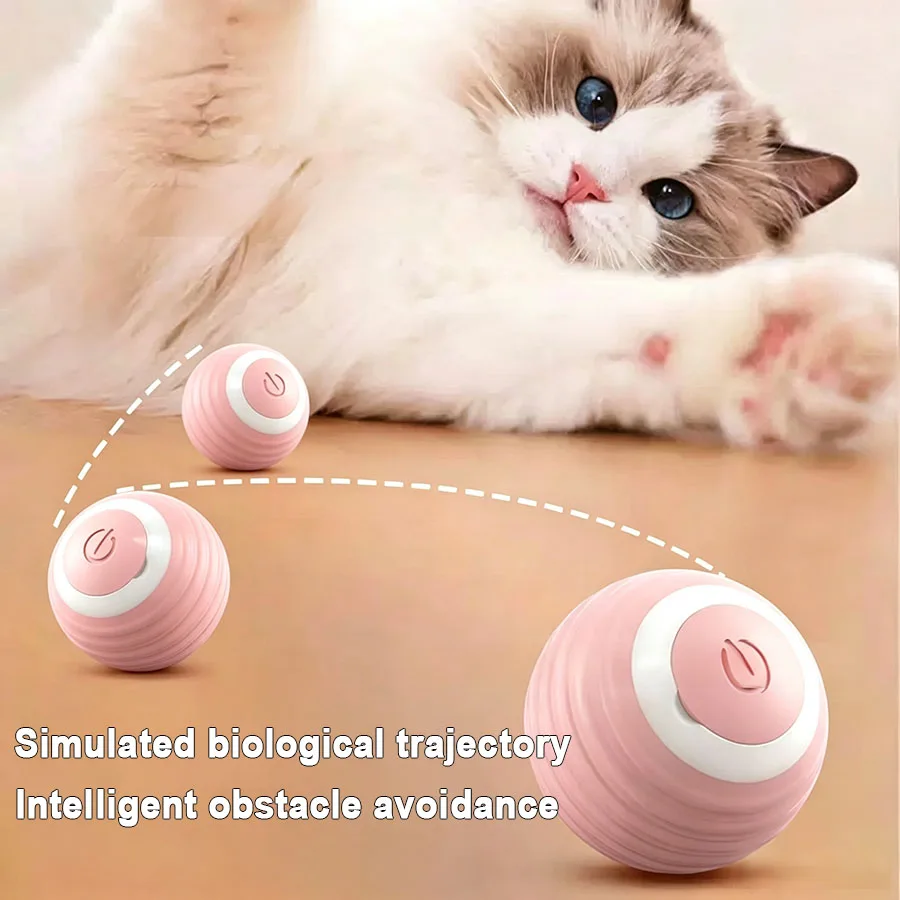 Cat Interactive Ball Electric Automatic Rolling Ball Smart Toys for Cats Smart Cat Toy Rotating Ball Cat Game Pets Accessories 2