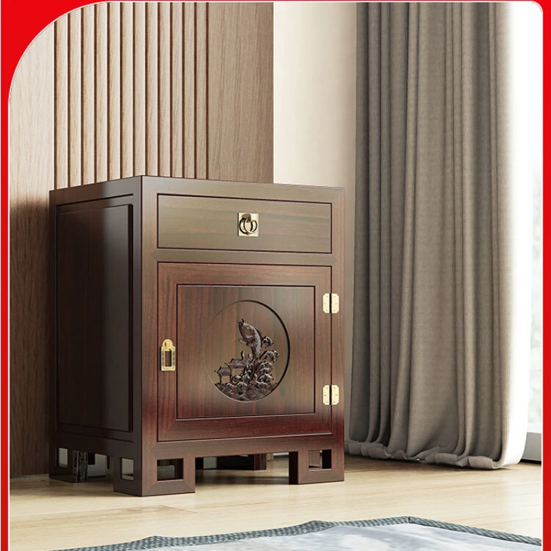 

Solid wood stealth bedroom intelligent safe bedside table safe multifunctional household small anti-theft hidden family safe box