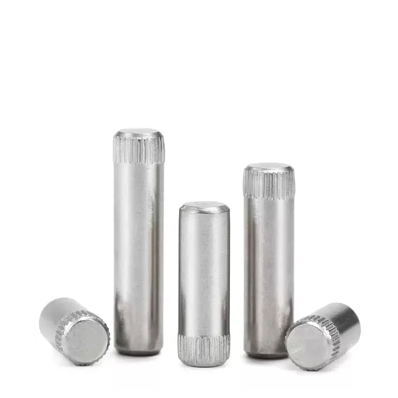 2~30pcs Knurled Pin 304 Stainless Steel Cylindrical Dowel Shaft Pin Toy Connecting Rod Lock M1.5 M2 M2.5 M3 M4 M5 M6M8 Hinge