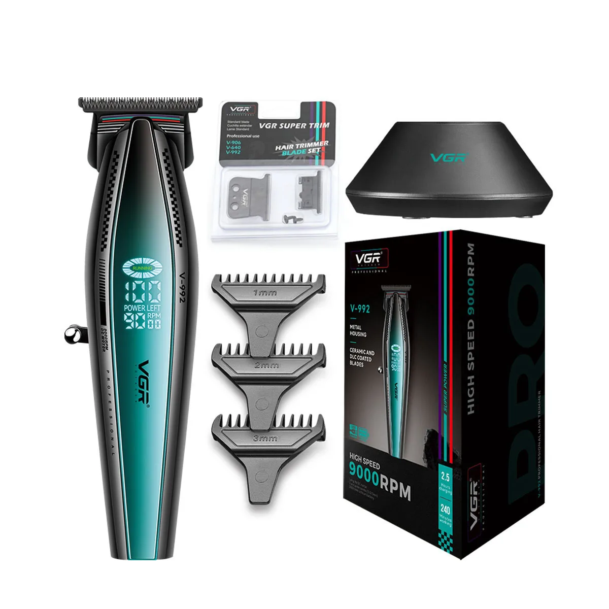 VGR ماكينة تشذيب الشعر ماكينات قص الشعر الاحترافية...