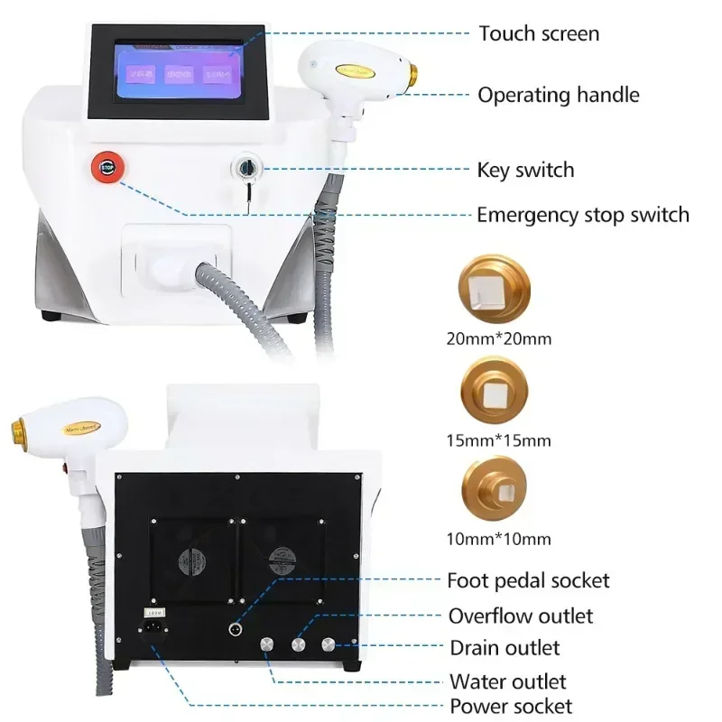 3000W Diode Laser Hair Removal Professional Machine esktop rejuvenation epilator for women Wavelengths 5
