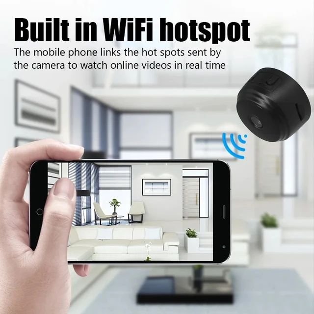 Mini wireless surveillance camera, WiFi, securitymonitoring, remote monitor, camera, smart home,A9 3