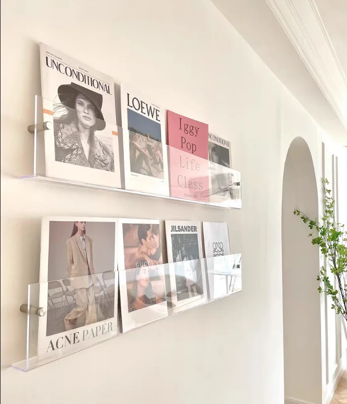 AOVEK Paquete De 8 Soportes Acrílicos De 8.5 X 11 Pulgadas Con Borde Dorado, Para Exhibición De Folletos De Documentos De Oficina, Soportes De Menú | Compra Online En Yaxa