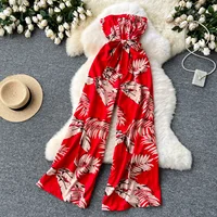 Women's Jumpsuit Elegant Sexy Suspender Printed Jumpsuits Casual Hip Waist Overalls Romper For Women Spring Summer 2024 - Image 3