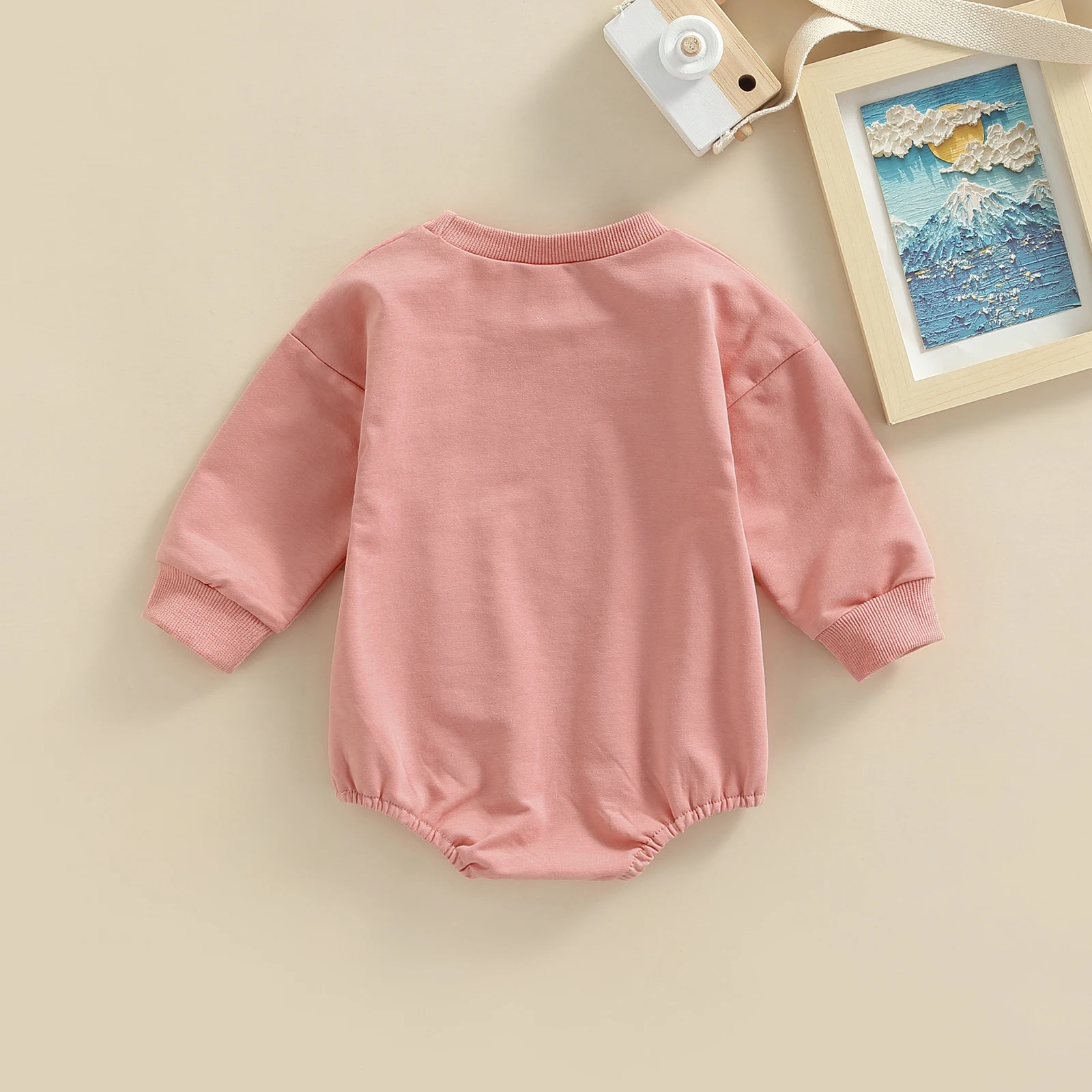 Newborn Baby Letter Print Bodysuit 6
