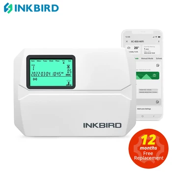 INKBIRD Wi-Fi Smart Sprinkler Controller โปรแกรม8โซนในร่มกลางแจ้งชลประทาน Timer ตามฤดูกาลปรับ & Rain ข้ามฟรี App 1