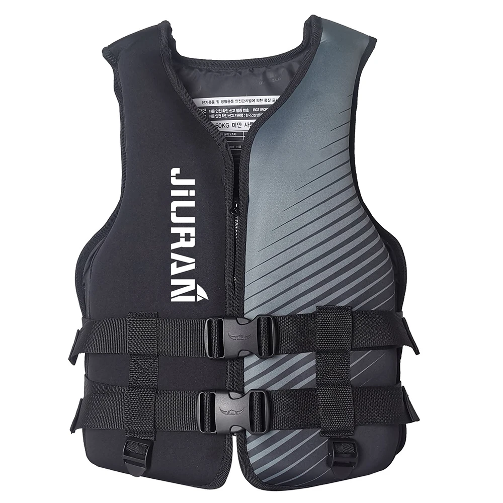 Neoprene Life Jacket for Kids and Adults, Water Sports, Fishing, Kayaking, Boating, Swimming Safety, Buoyancy Vest, 30kg-110kg adjustable waist training belt versatile sports training belt for football rugby d ring quick release 1 3m long for adults