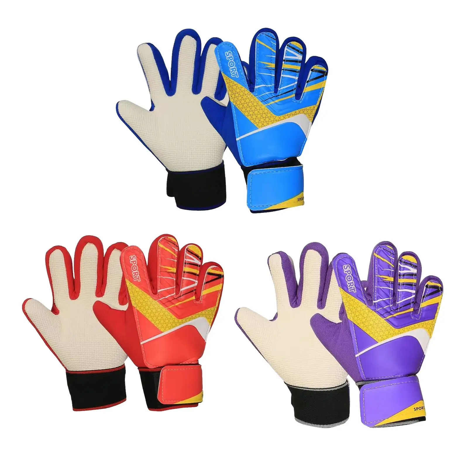 Adult Soccer Goalkeeper Gloves Practical Portable Protective Trendy Men Women Sports Supplies Durable Gift Nonslip for Beginner