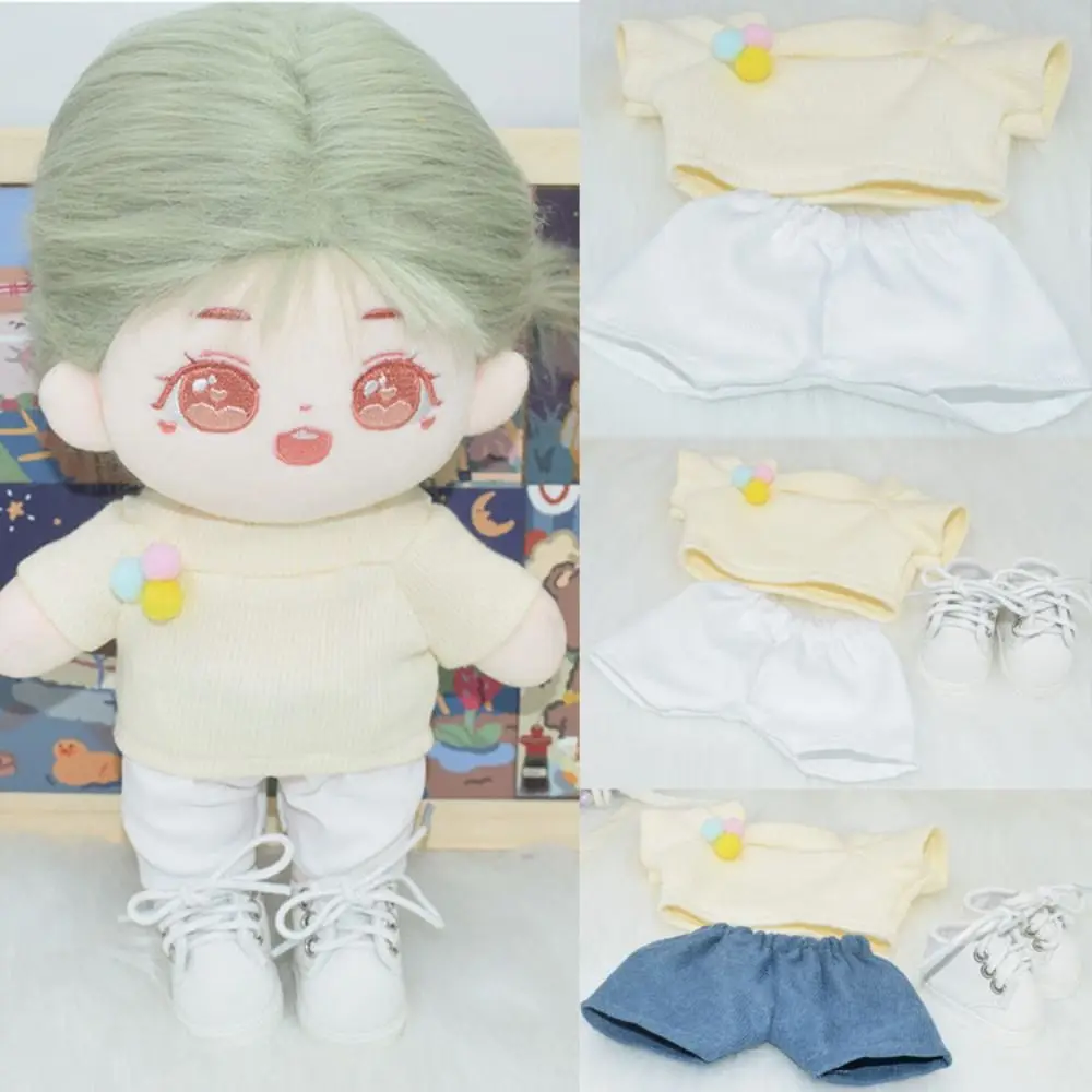 

Knitted Doll Clothes Shoes New Casual Wear 6 Styles Doll Jeans Pants Idol Doll Outfit 20cm Cotton Doll