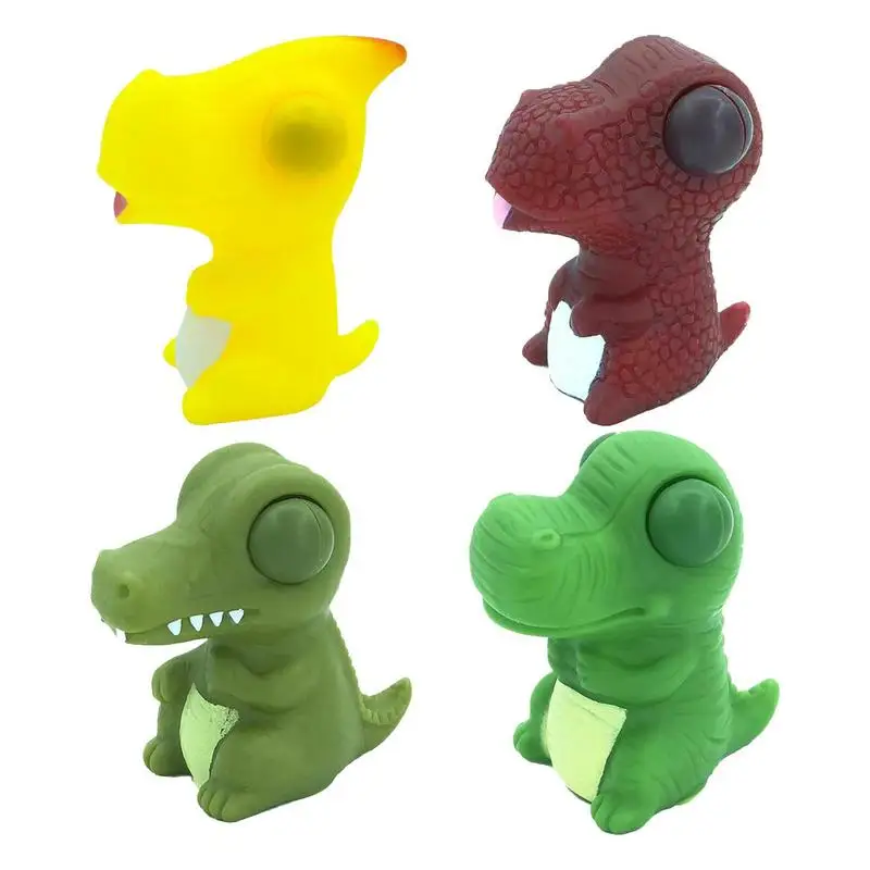 

Popping Out Eyes Squeeze Toys 4 Pcs Raised Eyes Animal Toy Fun Dinosaur Fidget Toys Stress Relief Poping Eyes Toys Christmas