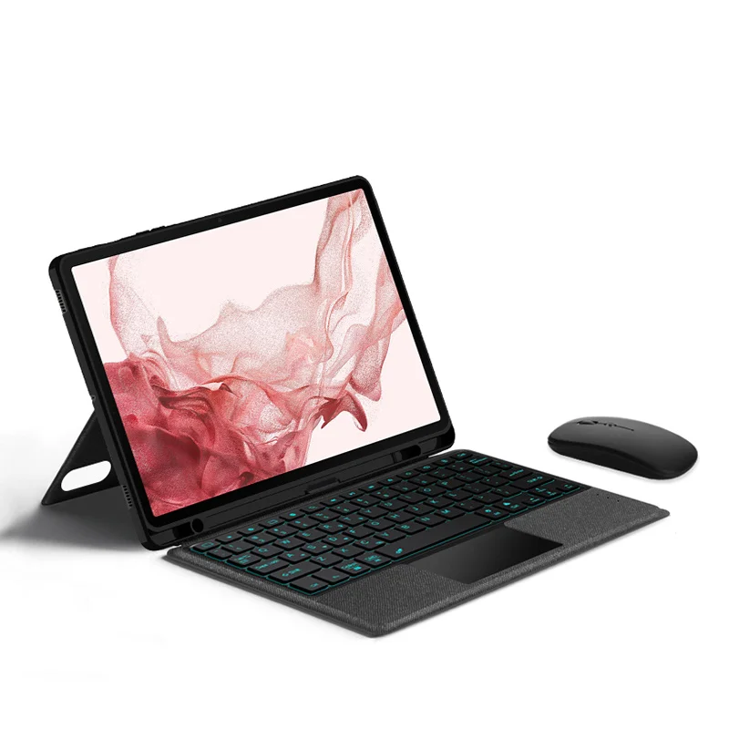 Capa Tablet, Touchpad Retroiluminado, Mouse, SM-X710, SM-X716B, S9, 11