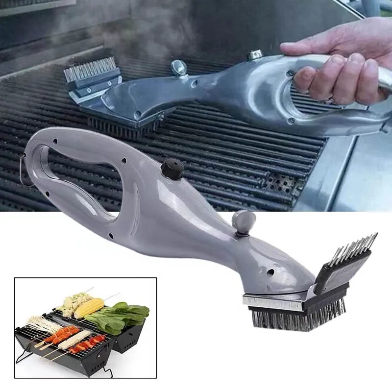 Barbecue Grill Cleaning Brush Portable Barbecue Grill Steam Cleaning Tool Steam or Gas Accessories BBQ Tool Cleaner Kitchen
