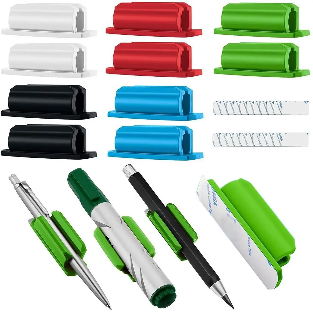 Pen Holder Silicone Pen Holder Self-Adhesive Pen Pencil Storage Clip