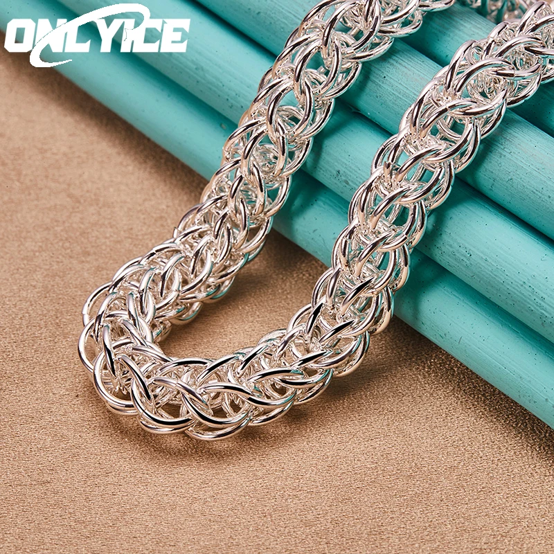 

925 Sterling Silver 45cm Dragon Head Chain Necklace For Man Women Charm Popular Jewelry Fashion Party Trend Hip Hop Accessories