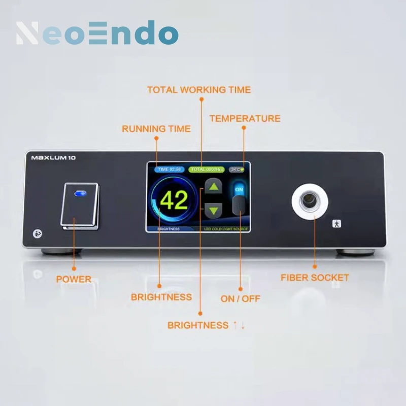100W LED Light Source For Endoscopy Surgery With 1.8m Fiber Optical Cable Advanced New Medical