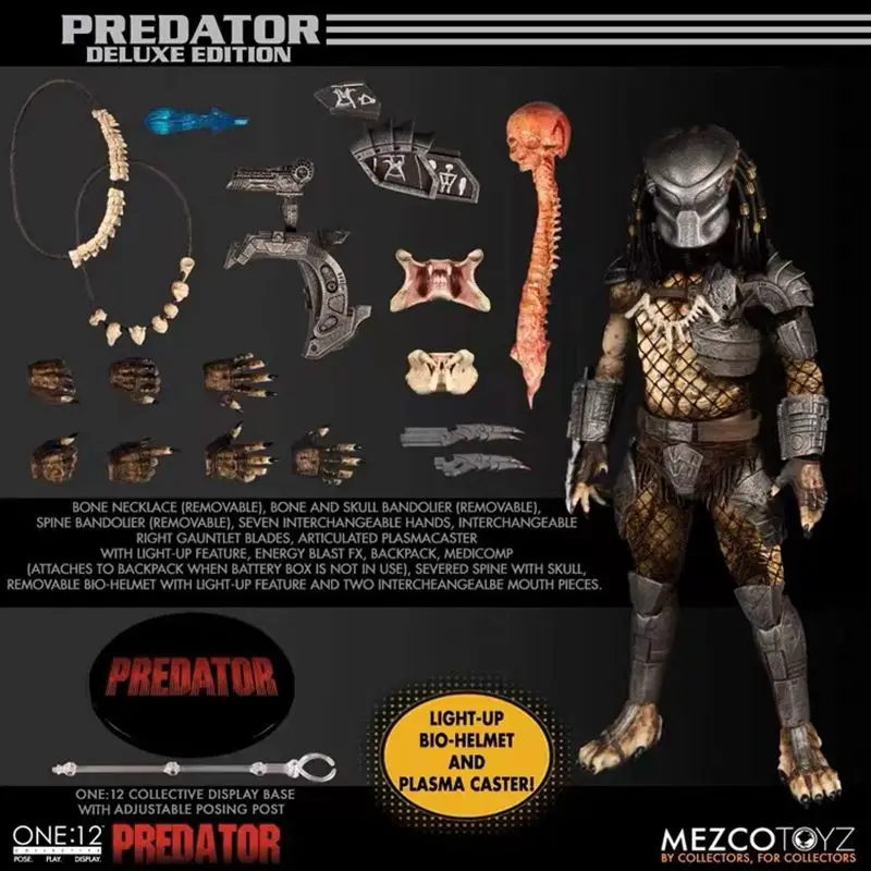 

In Stock Original Mezco ONE:12 Collective Predator Deluxe Edition Anime Action Collection Figures Model Toys