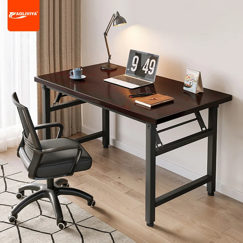 Aoliviya 접이식 테이블 스톨 네일 컴퓨터, 긴 테이블 트레이닝 데스크, 간단한 다이닝 홈 렌탈 데스크