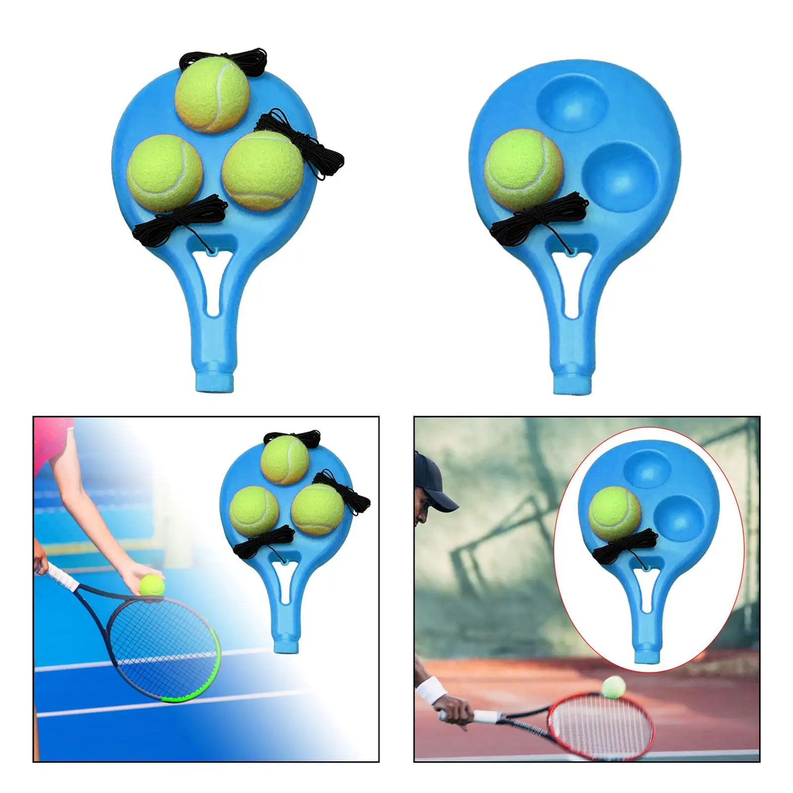 Tennis Trainer Portable Practice Tennis Training Aid for Tennis Lover Single Player Training Beginner Indoor Outdoor Adult Kids