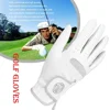 1 Pcs Men's Left Hand Golf Glove Right Hand Micro Soft Fiber Breathable Mens Golf Gloves White Color 2
