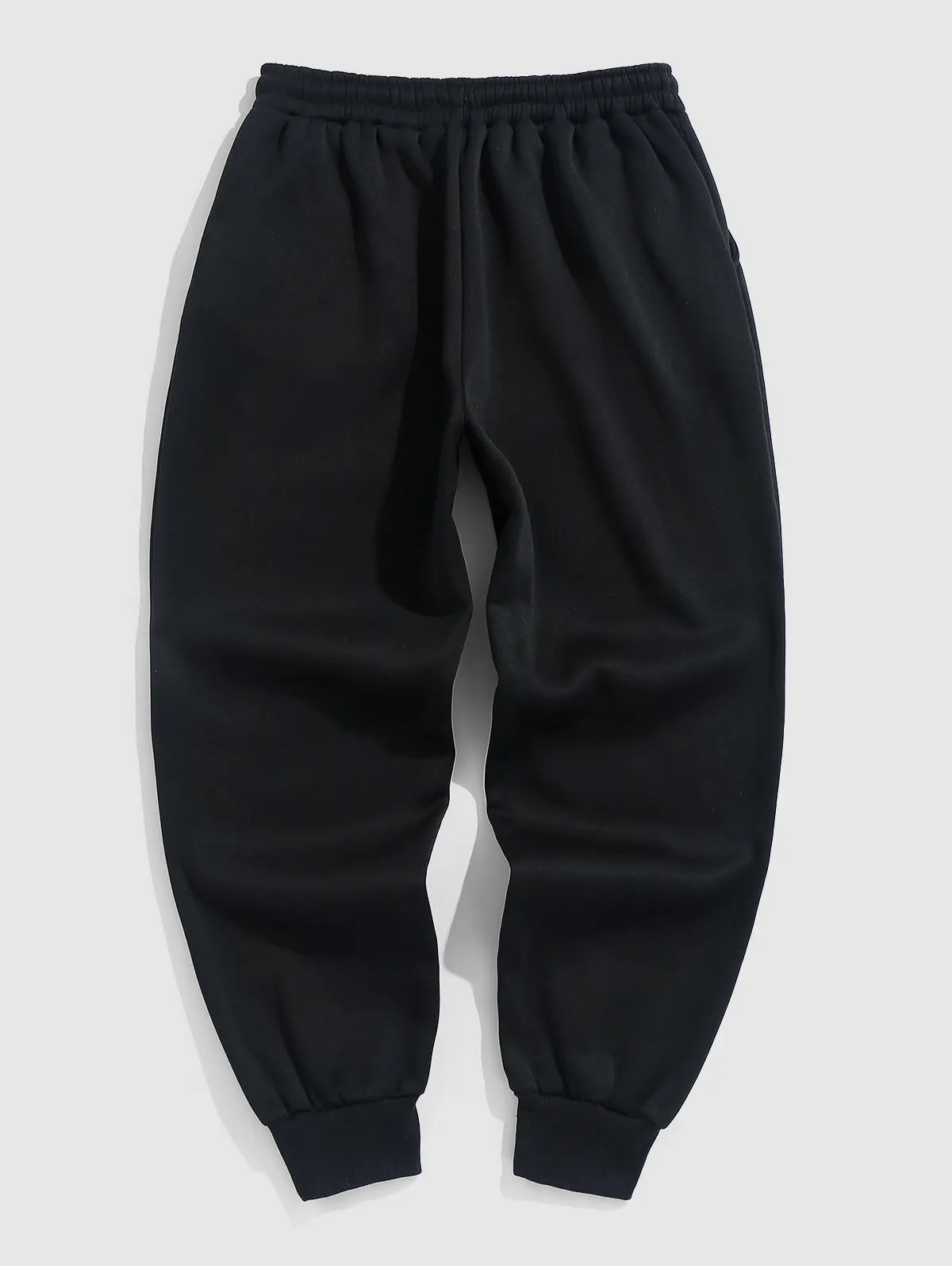 ZAFUL Drippy Bear Pattern Fleece Thermal Lined Jogger Sweatpants 2