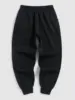 ZAFUL Drippy Bear Pattern Fleece Thermal Lined Jogger Sweatpants 2