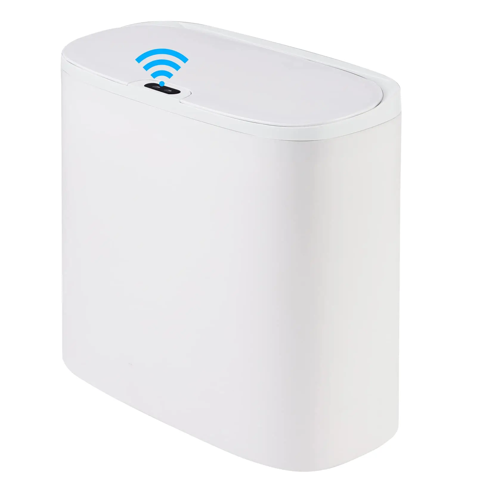 Touchless Motion Sensor Trash Can - Automatic Waterproof Slim Garbage Bin for Bathroom and Kitchen