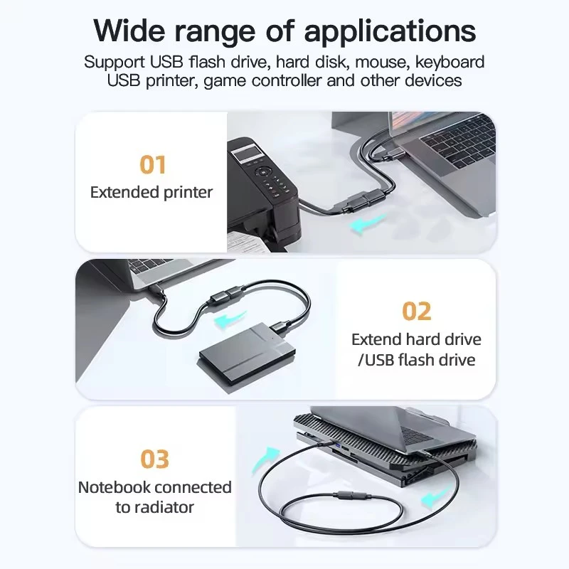 USB 2.0 연장 케이블 USB 케이블 남성-여성 연장 코드 데이터 케이블 PC 스마트 TV PS4 PS3 Xbox SSD USB 연장 케이블