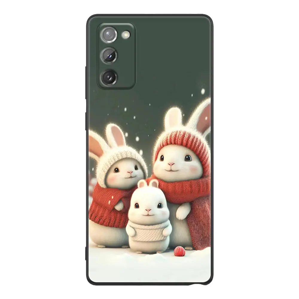 thumbnail image 1 of Case For Samsung NOTE 20 10 9 8 Ultra Lite M32 M31 M30 M30S 5G 2018 J8 J6 Pro Plus Prime Case Capa Funda Cute Bunny Animation, 1 of 5