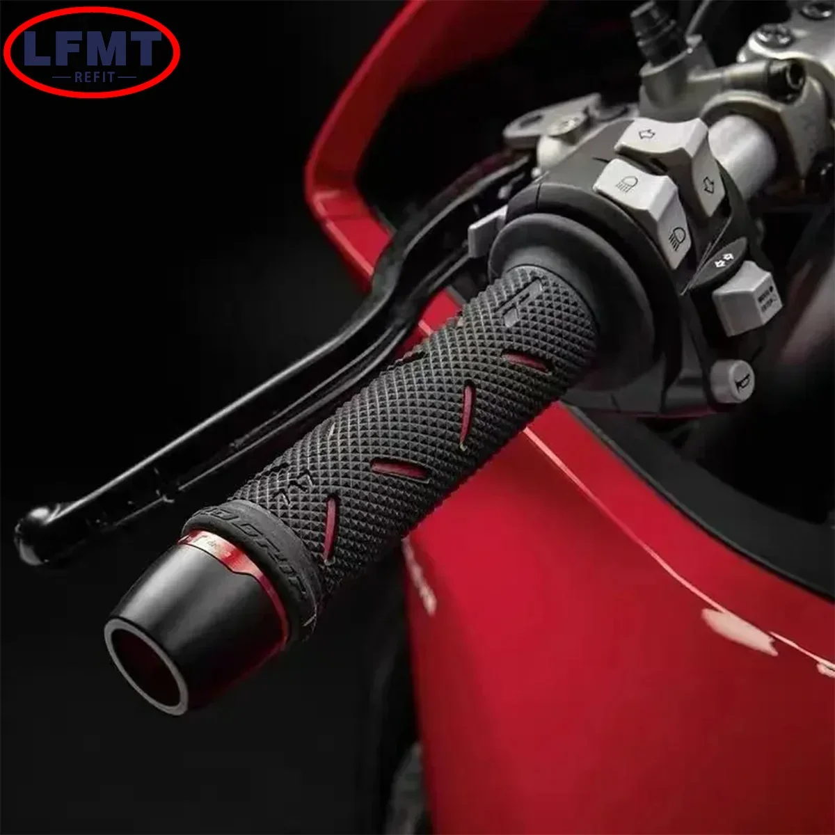Universal 22MM Motorcycle Handlebar Grips - Rubber Modification Accessories