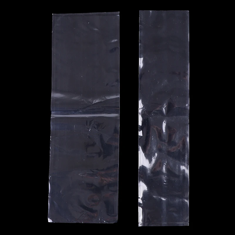 100pcs Remote Control Transparent PVC Heat Shrink Bag Hair Dryer Plastic Sealed Heat Shrink Film Dust Protection Box Household 4