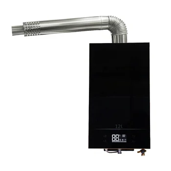 factory custom lcd display balanced exhaust constant temperature smart gas water heater 10l 12l 16l18l