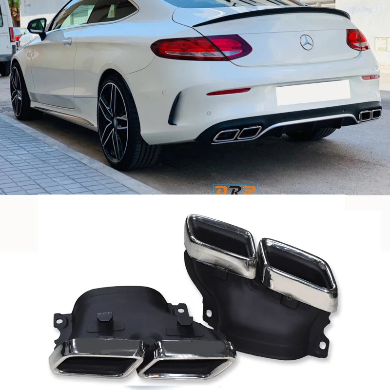 Car Exhaust Tip Muffler Tips 304 Stainless Steel For Mercedes Benz C63