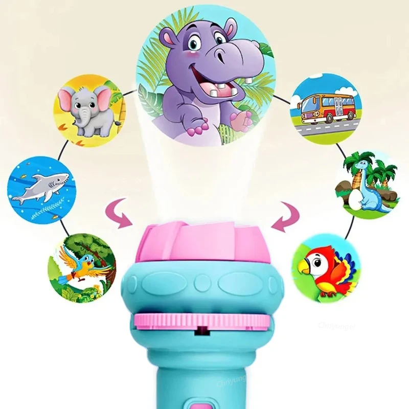 Projector Flashlight for Kids 10 Cards 80 Patterns Bedtime Toys Cartoon...