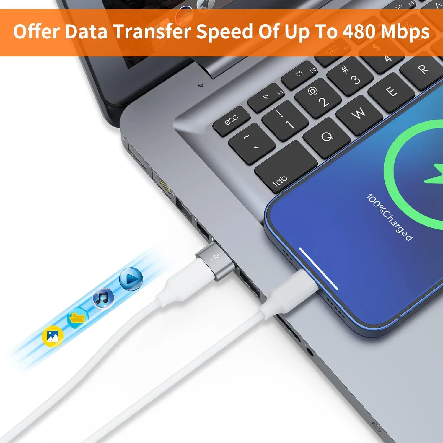 4Pcs USB-C 3.0 여성용-USB 남성용 어댑터 유형-C-USB-A 고속 충전 데이터 동기화 휴대폰, 노트북, 태블릿용 안정적인 연결