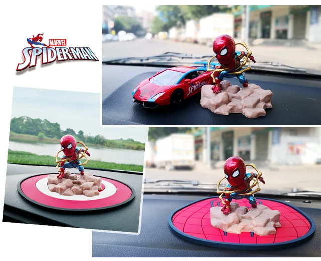 Modèle Spider Man en acier fait à la main, ornements de voiture créatifs,  fournitures d'intérieur de voiture, décoration de gâteau, version de  modélisation de vêtements de guerre, nouveau - AliExpress