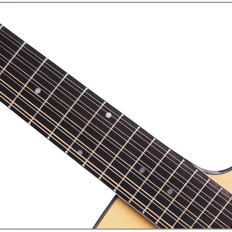 Acoustic Electric Guitar Steel-String Spruce D-Body 12 Strings Folk Pop Cutaway Install Pickup acoustic electric guitar