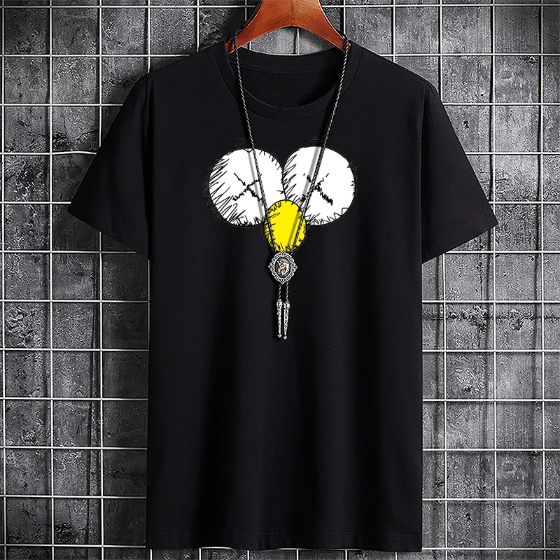 

Футболка мужская с графическим принтом, модная тенниска кросс-ФИТА, модная майка большого размера в стиле Харадзюку, Y2k