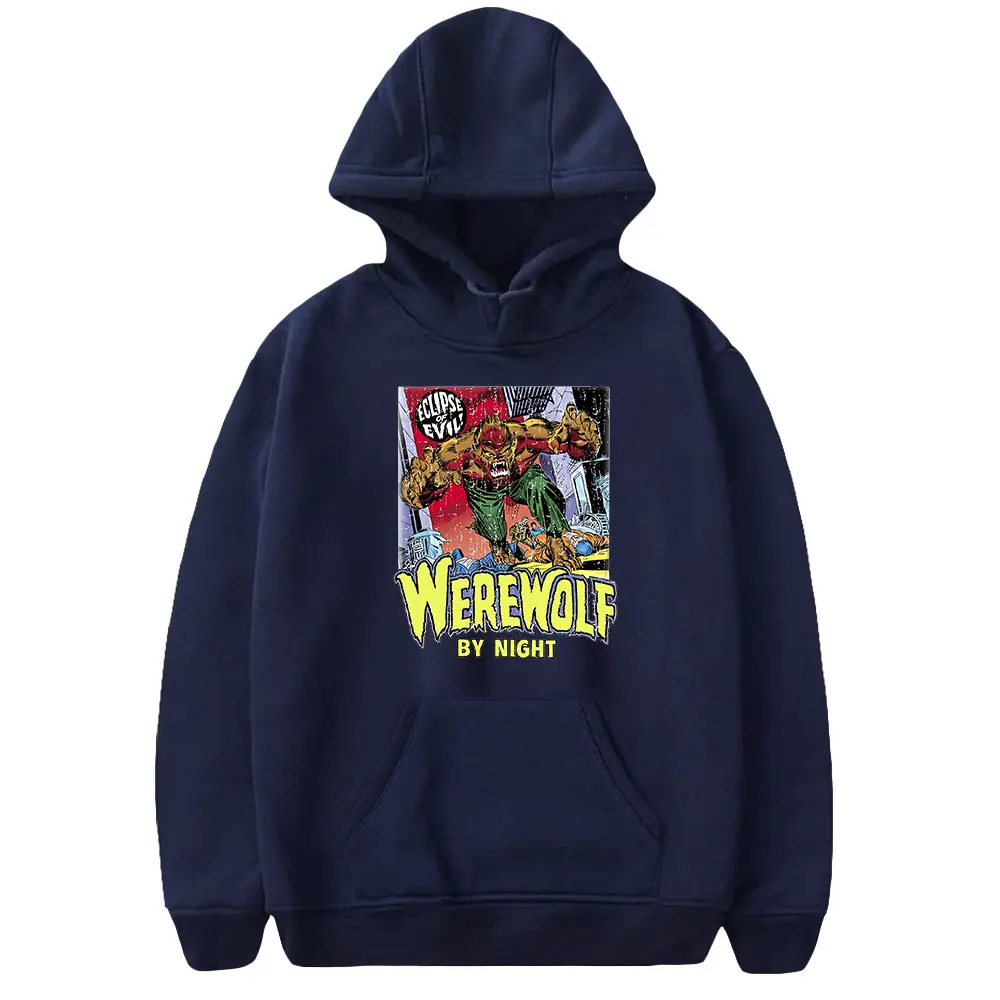 Werewolf By Night Movie Hoodie Unisex Long Sleeve Women Men Hooded Sweatshirt Harajuku Streetwear Fashion Clothes