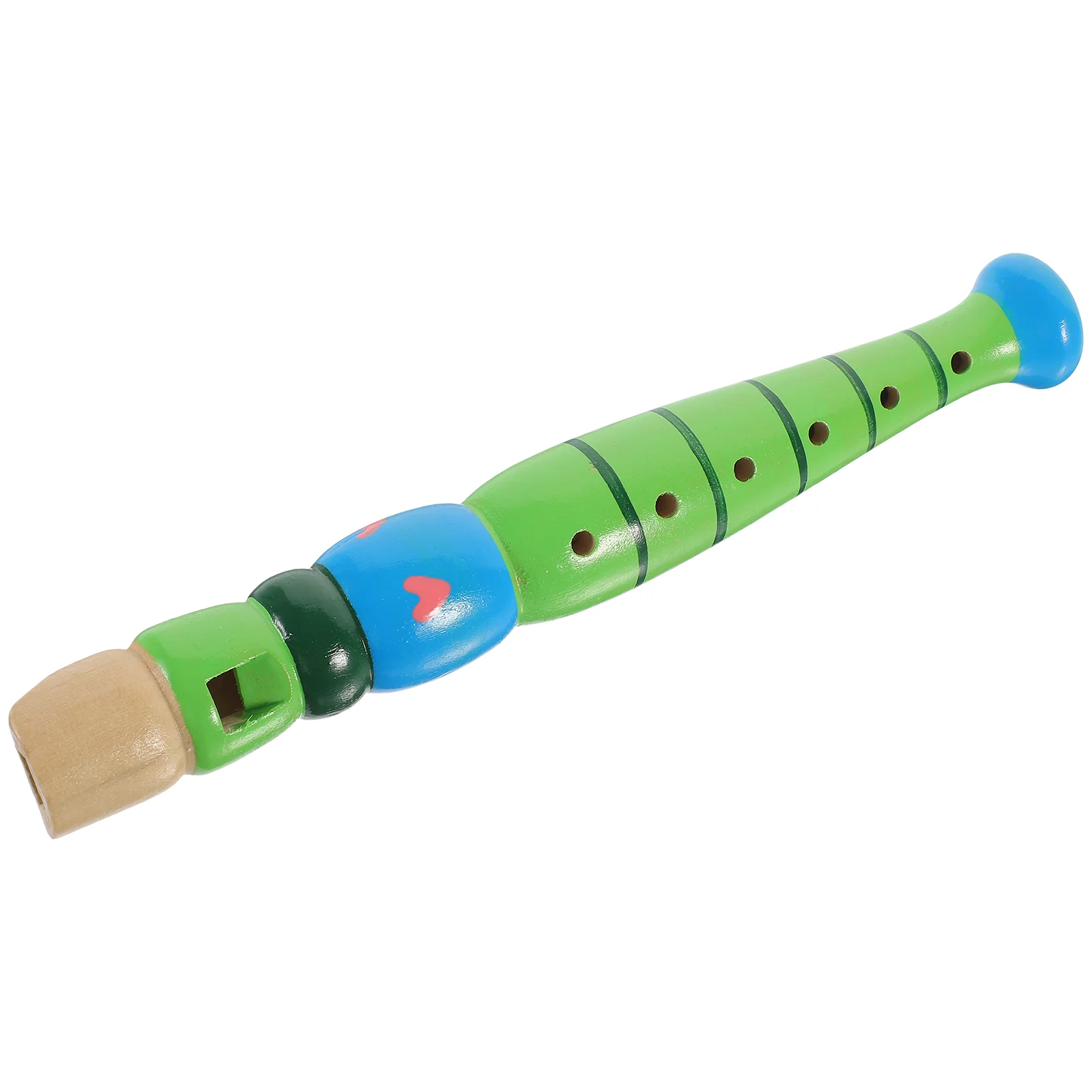 

6-Hole Wooden Children Flute Beginner Descant Playing Wind Instruments Toys Early Education Enlightenment Send Random