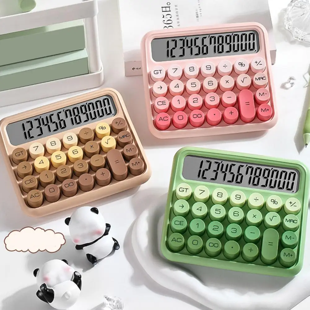 Description Picture 2 of itemFlexible Keyboard Calculator 12-digit Calculator with Silent Mechanical Switch Big Buttons Gradient