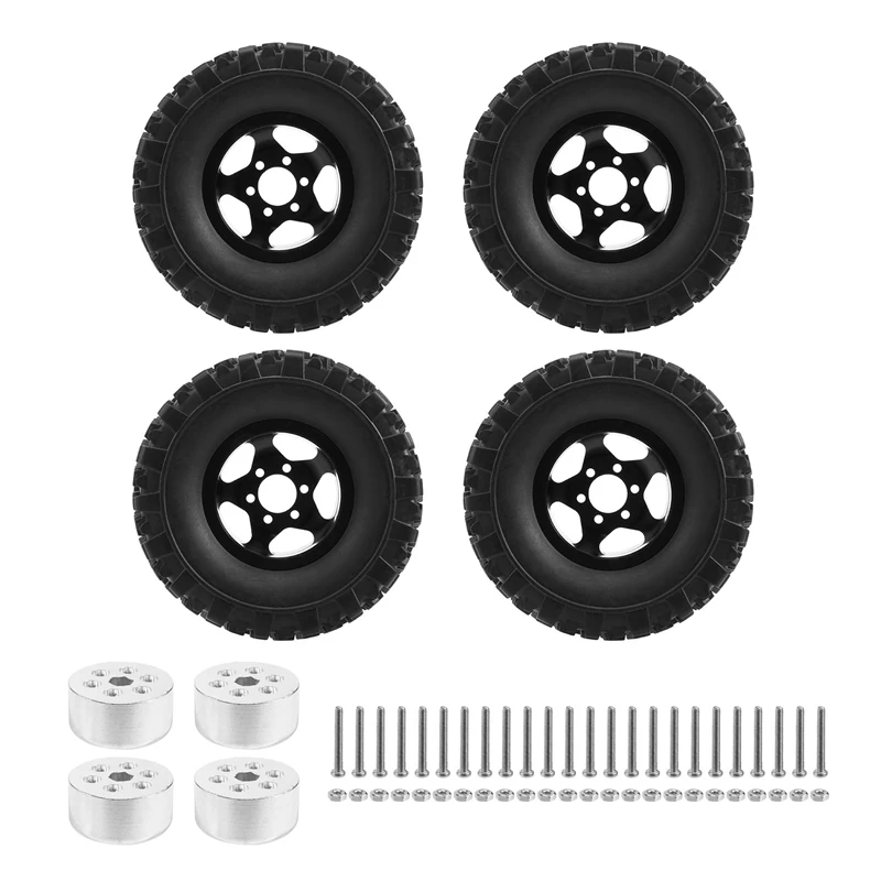 

Metal Wheel Rim With Rubber Tire Tyre For WPL C14 C24 C34 B14 B24 4X4 4WD 1/16 RC Truck Car Upgrade Parts
