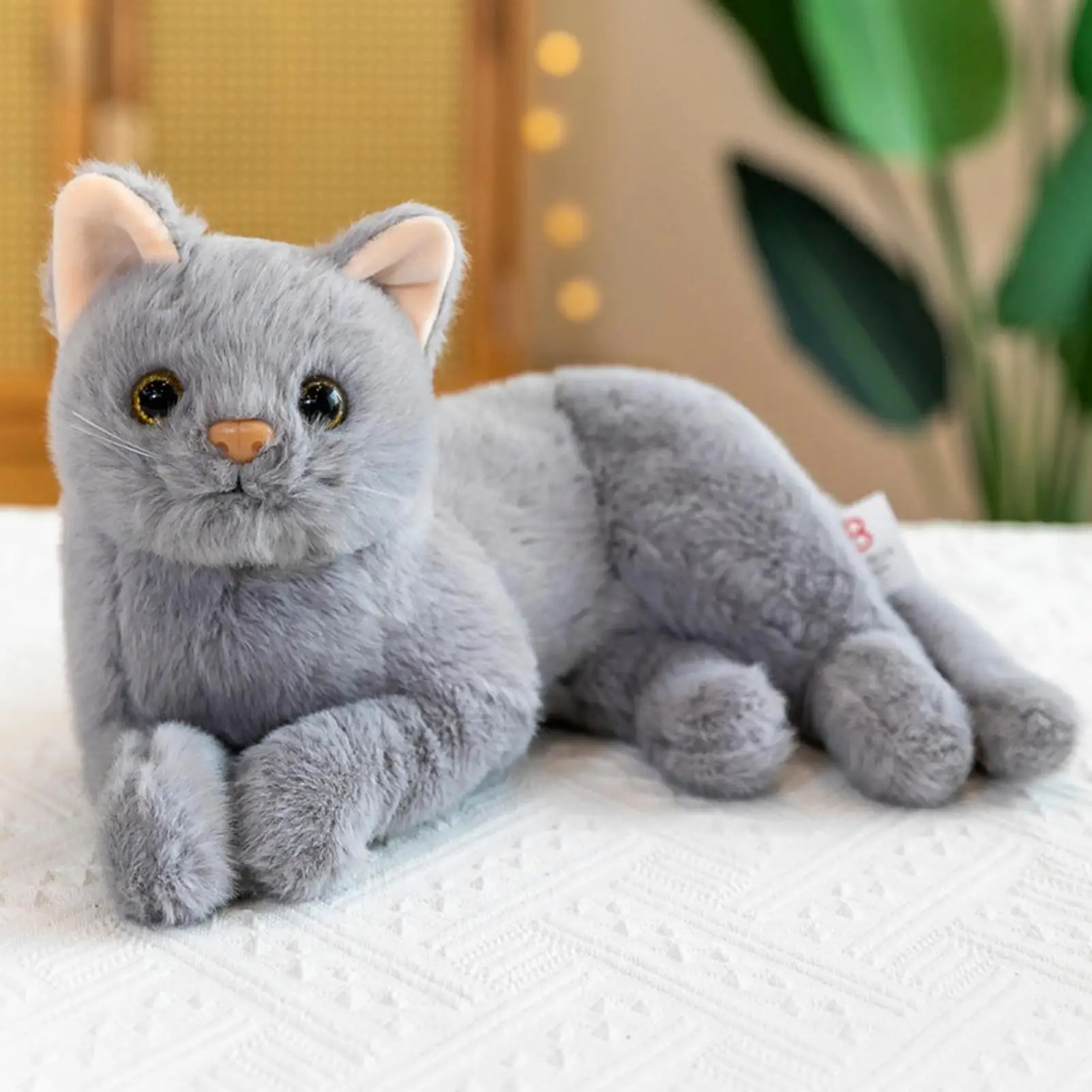 Cat Stuffed Animals | Realistic Cat Stuffed Animal | Kitten 12 inch Plush Cat Stuffed Doll Soft Thro