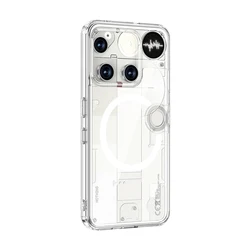 Magnetic Wireless Charging Armor Case - Military Shockproof Back Cover - Nothing Phone 2a (With Magnetic Clear)