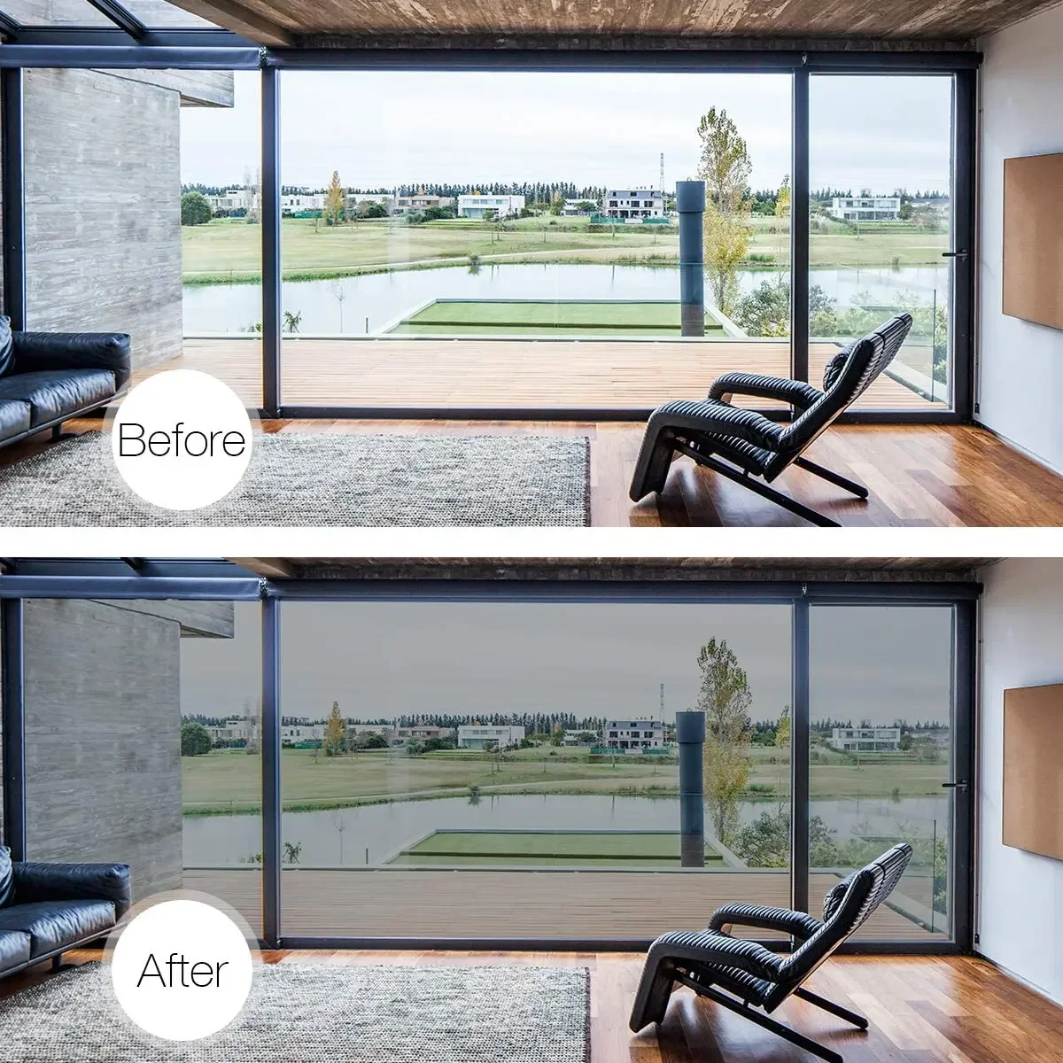 Multi-size One Way Mirror Window Film Privacy Sun Blocking Heat Control Reflective Self Adhesive Tint