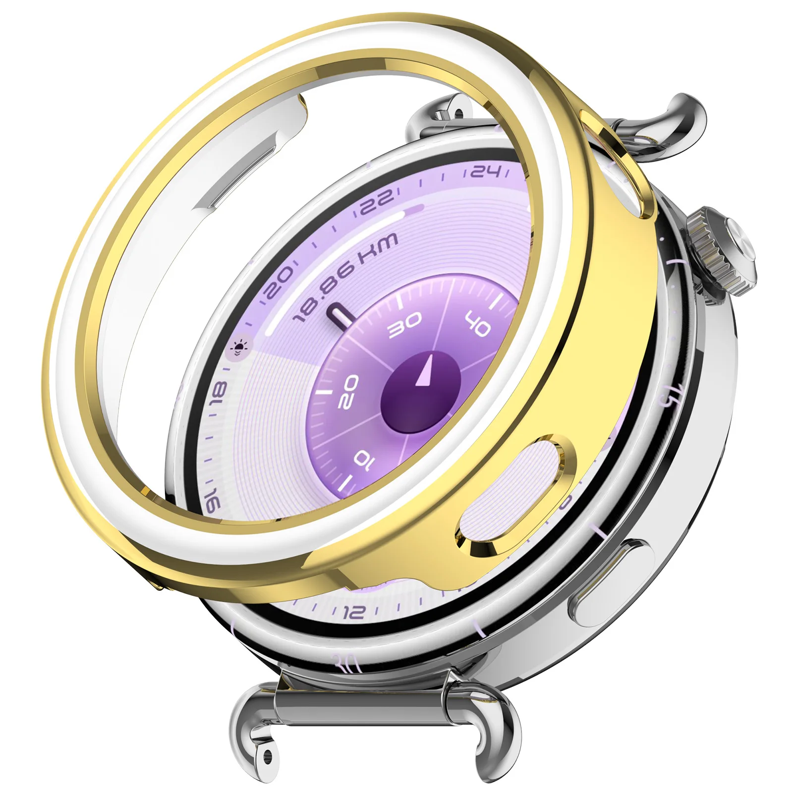 Elegant Protective Bumper Shell Frame with Diamond Cover
