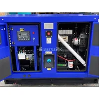 เงียบชุดเครื่องกําเนิดไฟฟ้าดีเซล ATS Auto Start Power 3 เฟสรีโมทคอนโทรลเอาต์พุต DC 20kw 25kva 30kva 40kva 50kva 30kw 2
